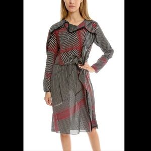 Phillip Lim Silk Print Ruffle Dress